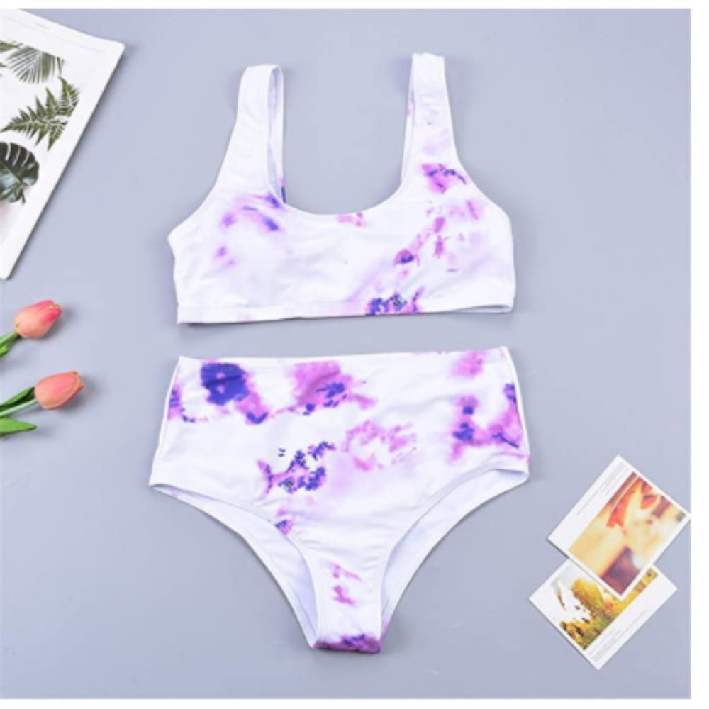 Brilliant Splash Orchid Two Piece Sporty Bikini - Picture 5 of 7